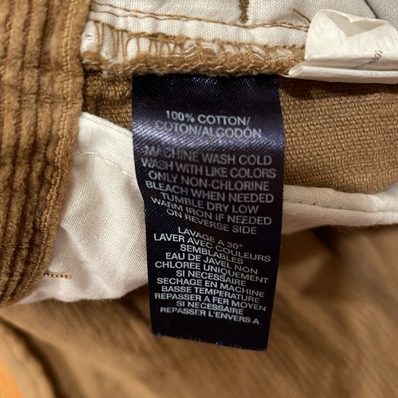 Chaps Pants Long Corduroy Tan Brown Holiday Pants Adjustable waistband Boys 6 - Picture 11 of 12